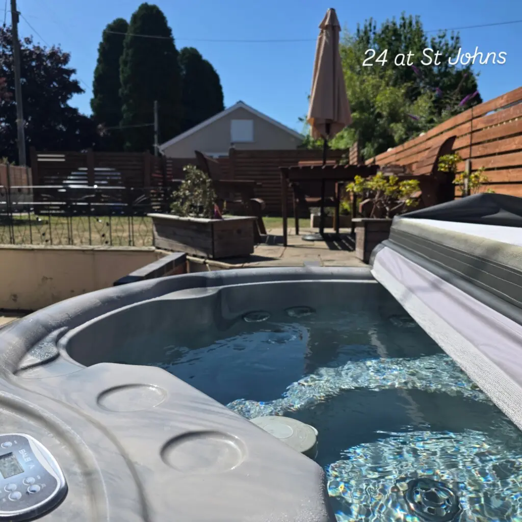 Hot Tub at 24 at St Johns holiday cottage