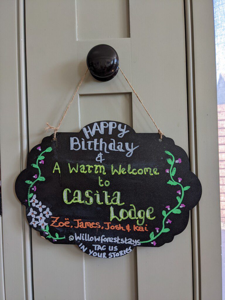 personalised welcome board